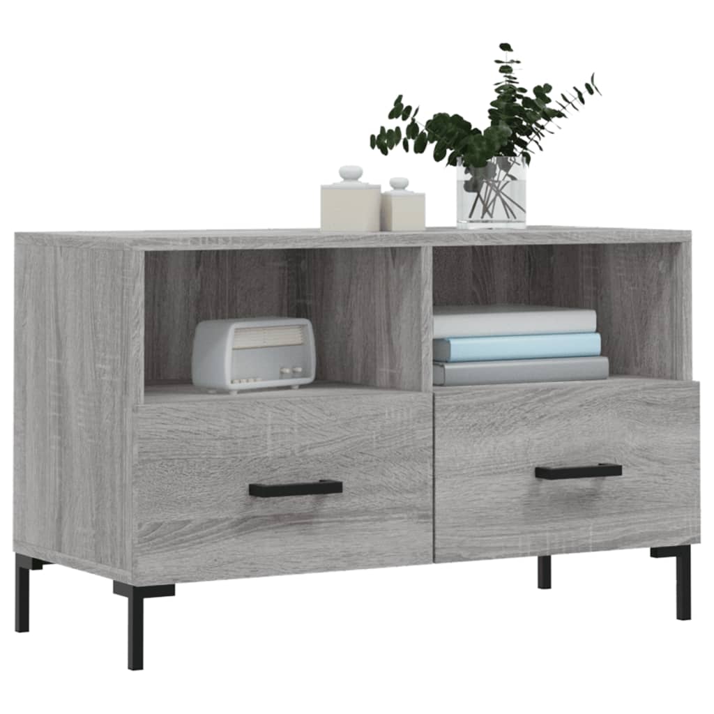 Mobile Porta TV Grigio Sonoma 80x36x50 cm in Legno Multistratocod mxl 104810