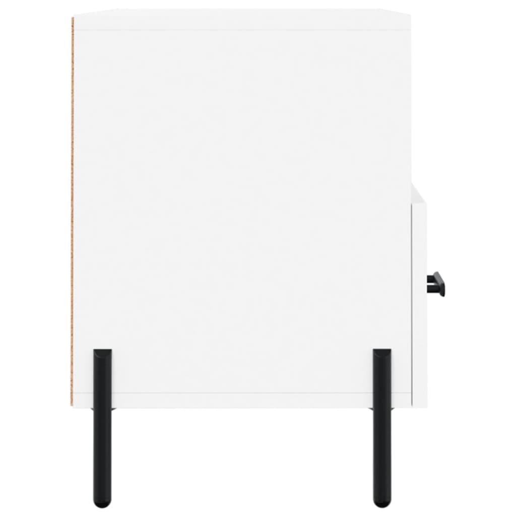 Mobile Porta TV Bianco 80x36x50 cm in Legno Multistrato 828980