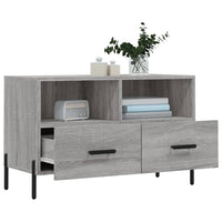 Mobile Porta TV Grigio Sonoma 80x36x50 cm in Legno Multistrato 828986