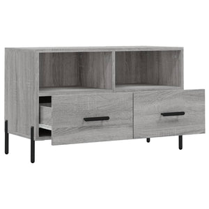 Mobile Porta TV Grigio Sonoma 80x36x50 cm in Legno Multistrato 828986