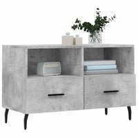 Mobile per TV Grigio Cemento 80x36x50 cm Legno Multistrato 828992