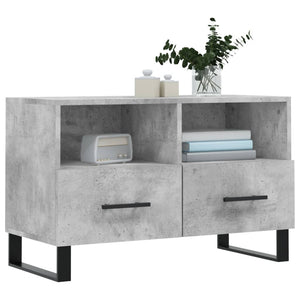 Mobile per TV Grigio Cemento 80x36x50 cm Legno Multistratocod mxl 127917