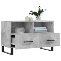 Mobile per TV Grigio Cemento 80x36x50 cm Legno Multistrato 829000