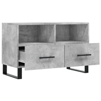 Mobile per TV Grigio Cemento 80x36x50 cm Legno Multistrato 829000