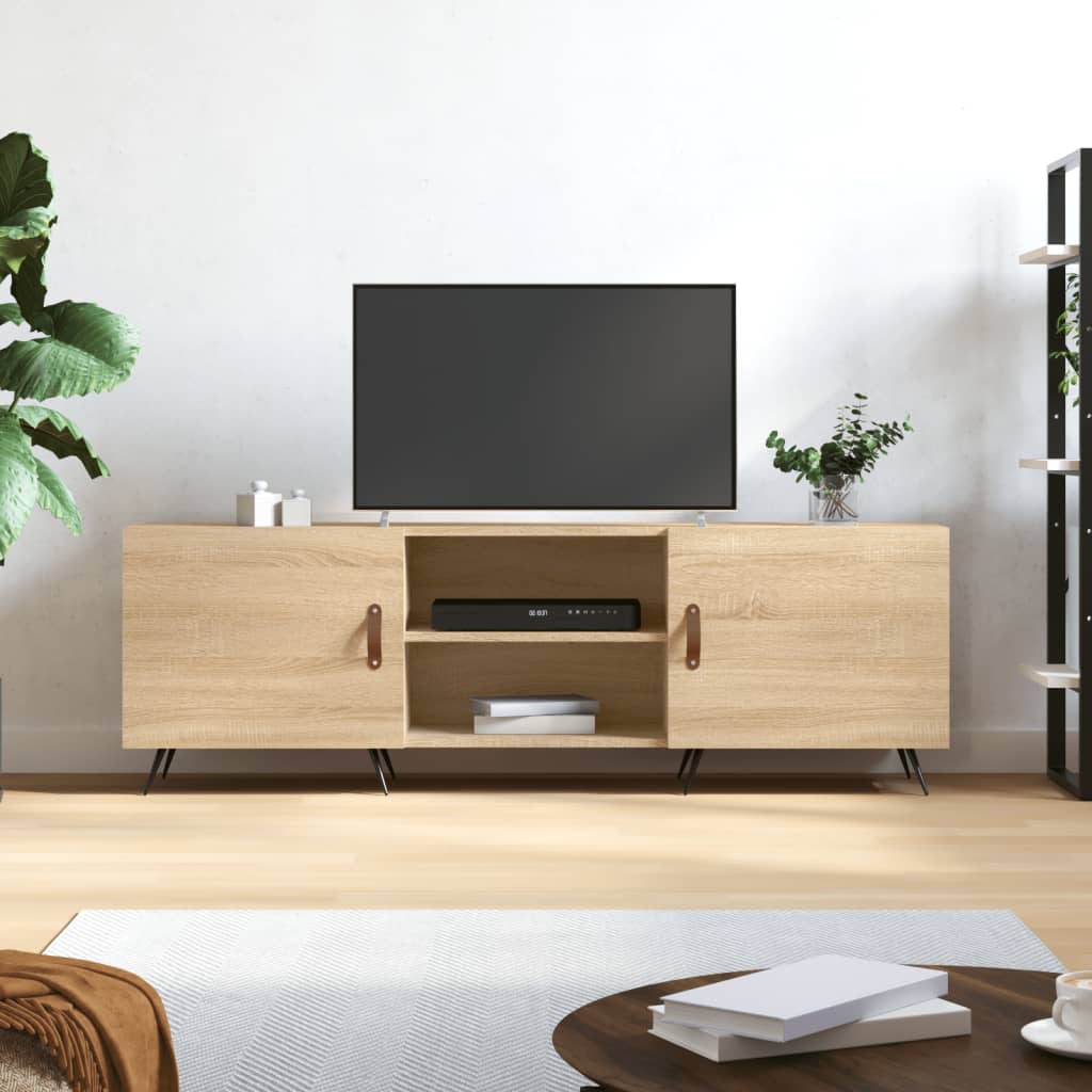 Mobile Porta TV Rovere Sonoma 150x30x50 cm in Legno Multistrato 829071