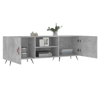 Mobile Porta TV Grigio Cemento 150x30x50cm in Legno Multistrato 829072