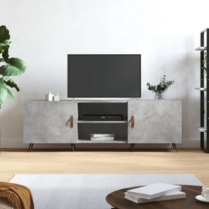 Mobile Porta TV Grigio Cemento 150x30x50cm in Legno Multistrato 829072