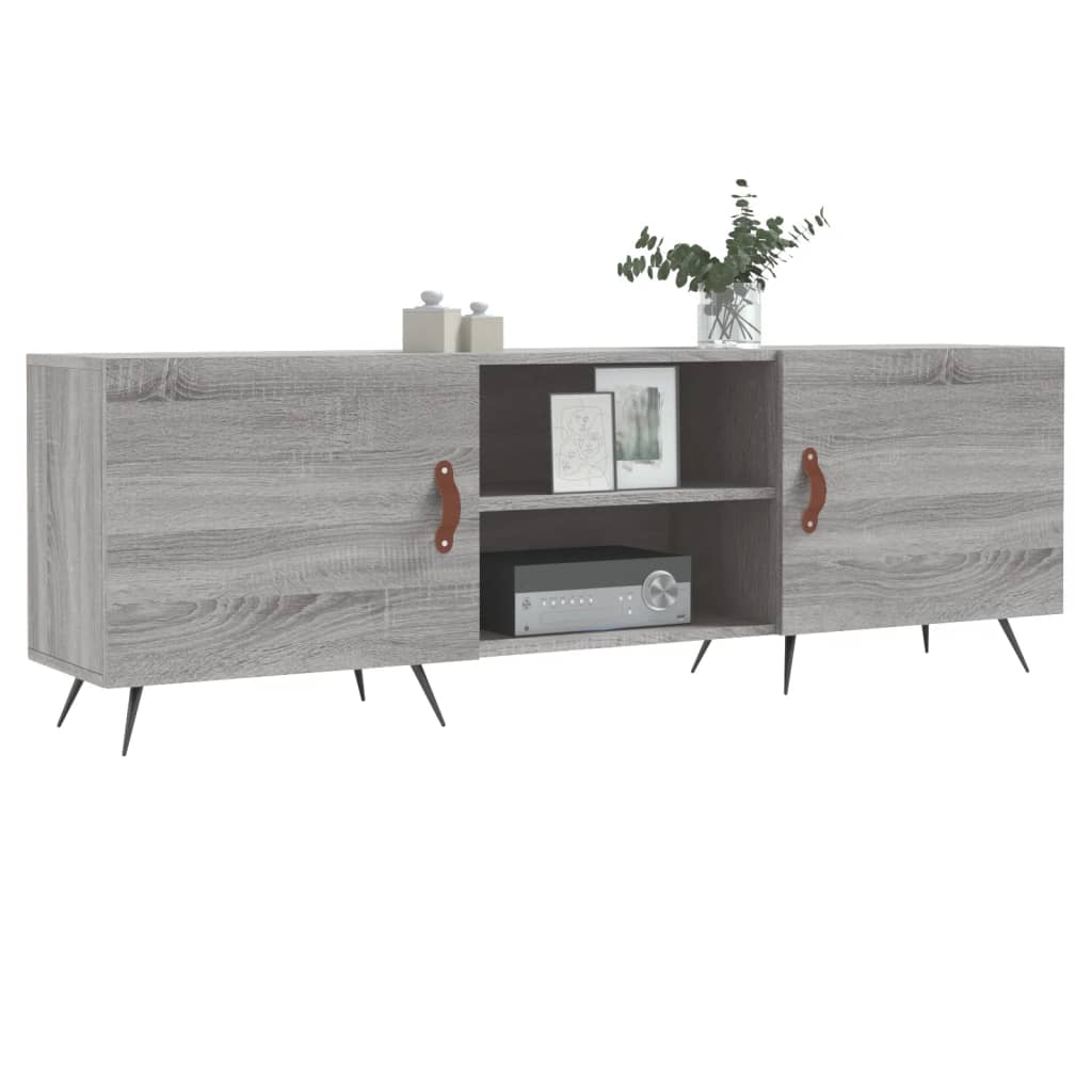 Mobile Porta TV Grigio Sonoma 150x30x50 cm in Legno Multistrato 829074