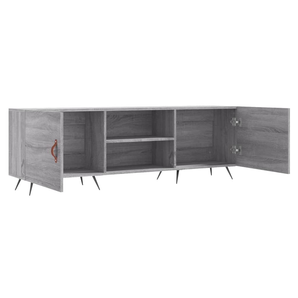 Mobile Porta TV Grigio Sonoma 150x30x50 cm in Legno Multistrato 829074