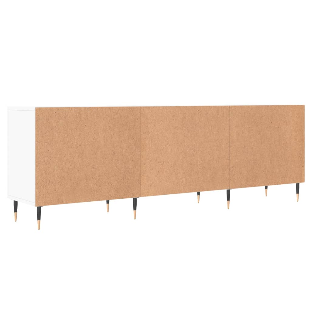 Mobile Porta TV Bianco 150x30x50 cm in Legno Multistrato 829076