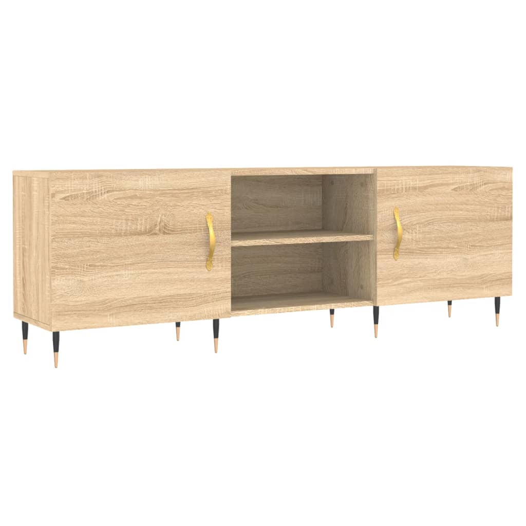 Mobile Porta TV Rovere Sonoma 150x30x50 cm in Legno Multistratocod mxl 104459