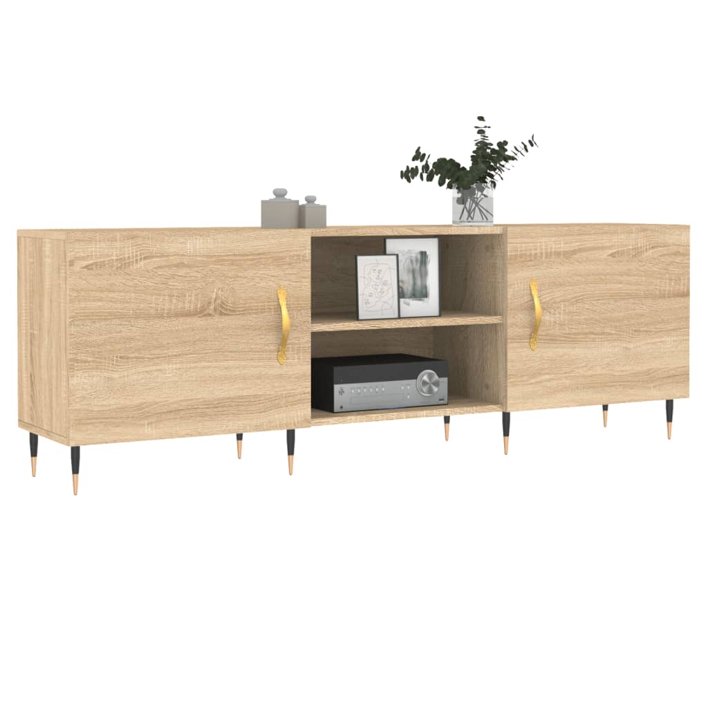 Mobile Porta TV Rovere Sonoma 150x30x50 cm in Legno Multistratocod mxl 104459