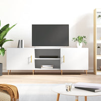 Mobile Porta TV Bianco 150x30x50 cm in Legno Multistratocod mxl 78931