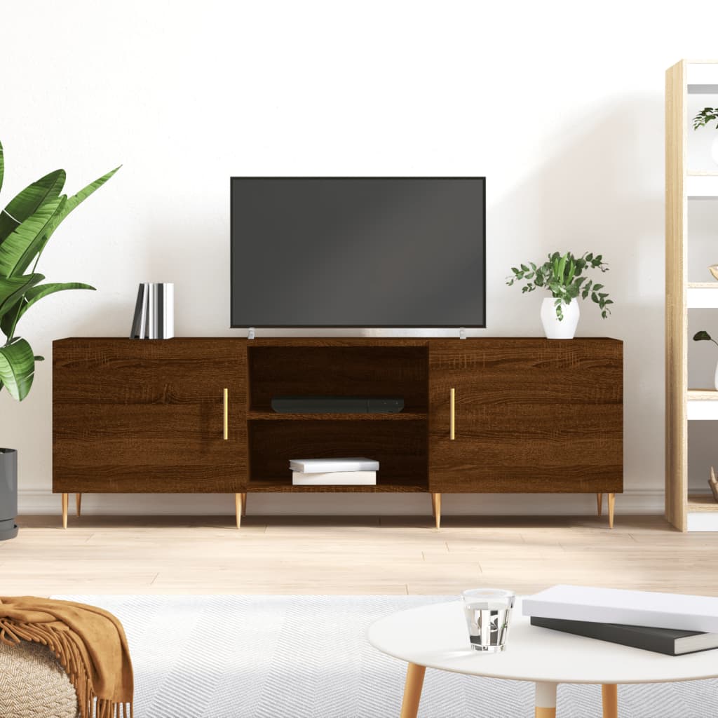 Mobile Porta TV Rovere Marrone 150x30x50cm in Legno Multistrato 829091