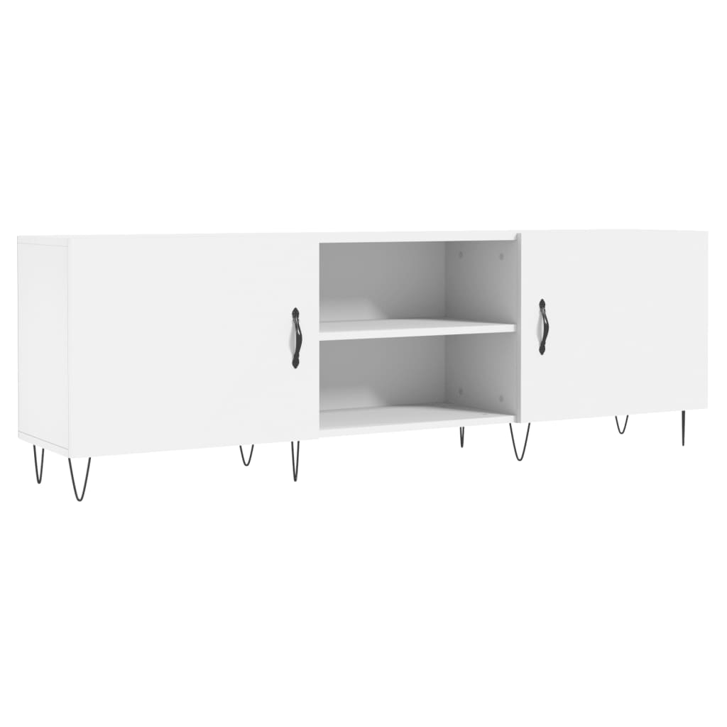 Mobile Porta TV Bianco 150x30x50 cm in Legno Multistrato 829092