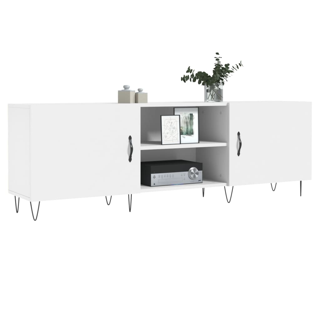 Mobile Porta TV Bianco 150x30x50 cm in Legno Multistrato 829092