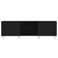 Mobile Porta TV Nero 150x30x50 cm in Legno Multistrato 829093