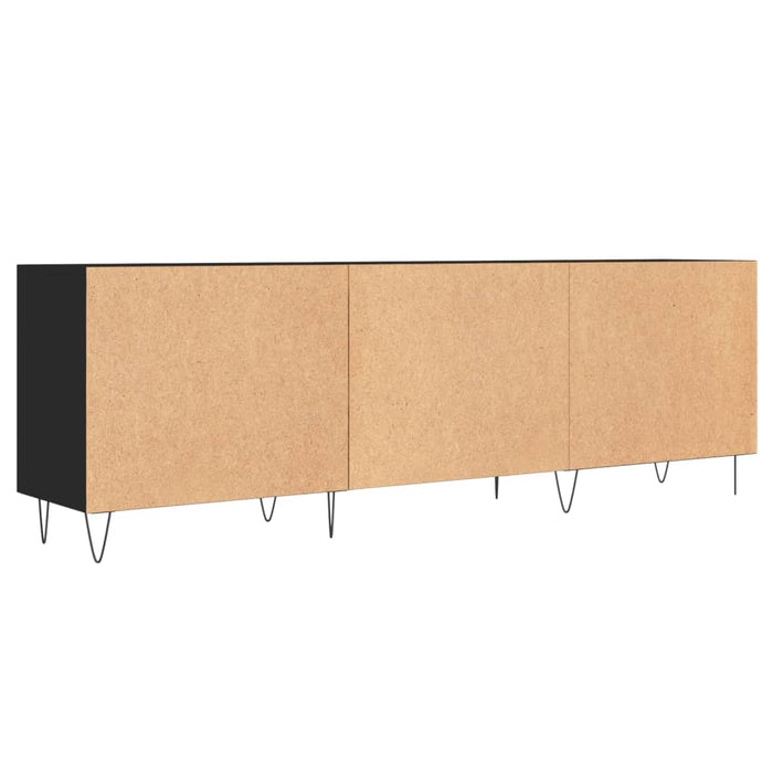 Mobile Porta TV Nero 150x30x50 cm in Legno Multistrato 829093