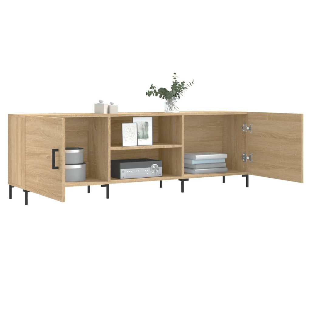 Mobile Porta TV Rovere Sonoma 150x30x50 cm in Legno Multistrato 829103