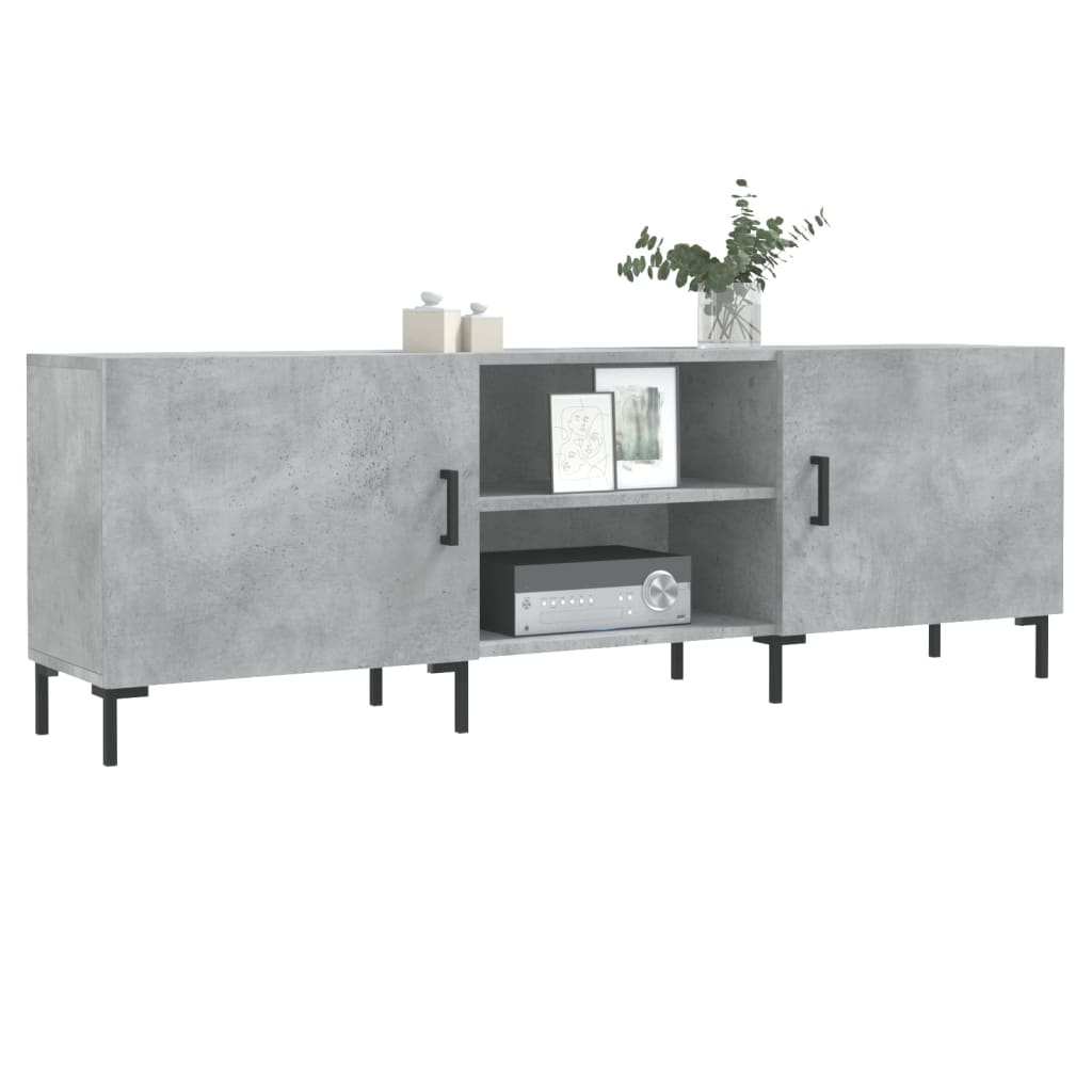 Mobile Porta TV Grigio Cemento 150x30x50cm in Legno Multistrato 829104