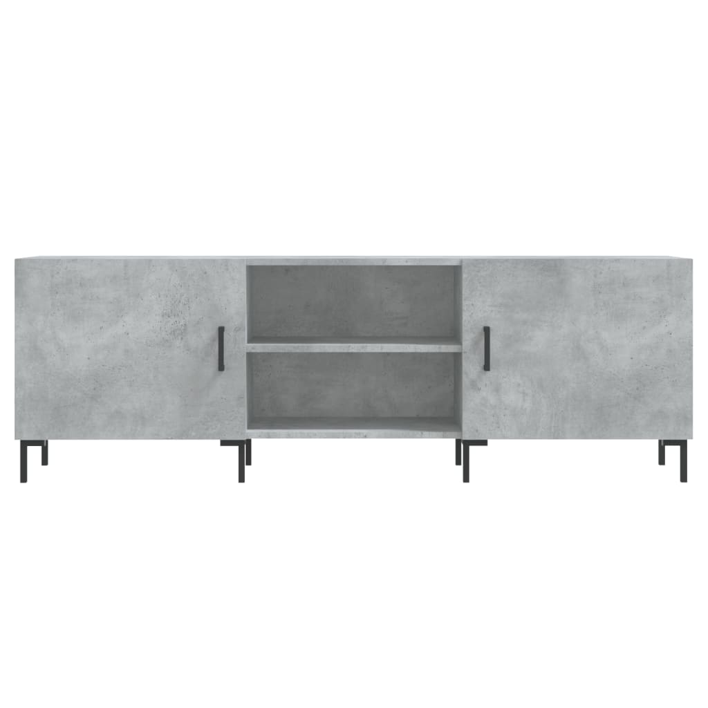 Mobile Porta TV Grigio Cemento 150x30x50cm in Legno Multistrato 829104