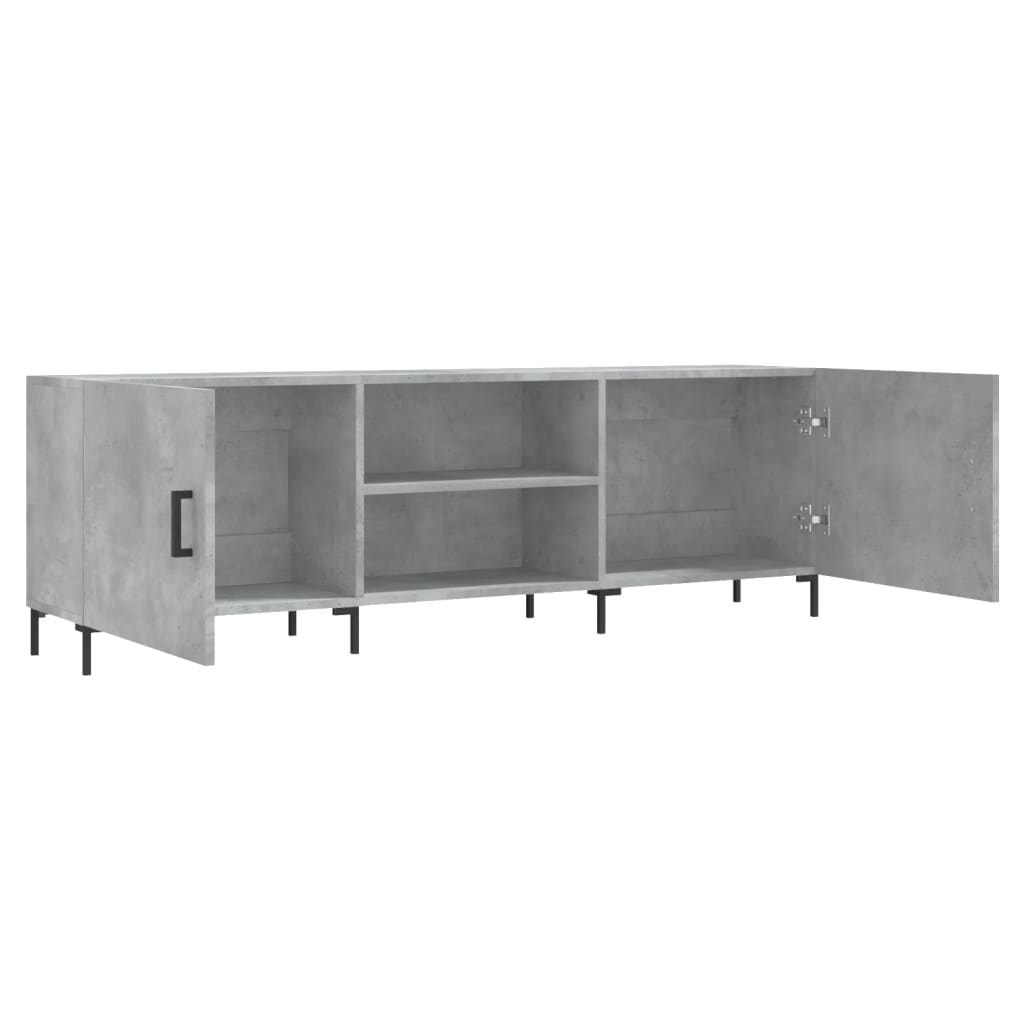 Mobile Porta TV Grigio Cemento 150x30x50cm in Legno Multistrato 829104