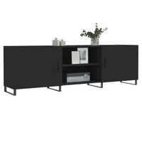 Mobile Porta TV Nero 150x30x50 cm in Legno Multistratocod mxl 79319