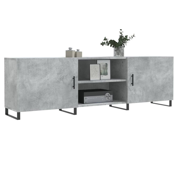 Mobile Porta TV Grigio Cemento 150x30x50cm in Legno Multistrato 829120