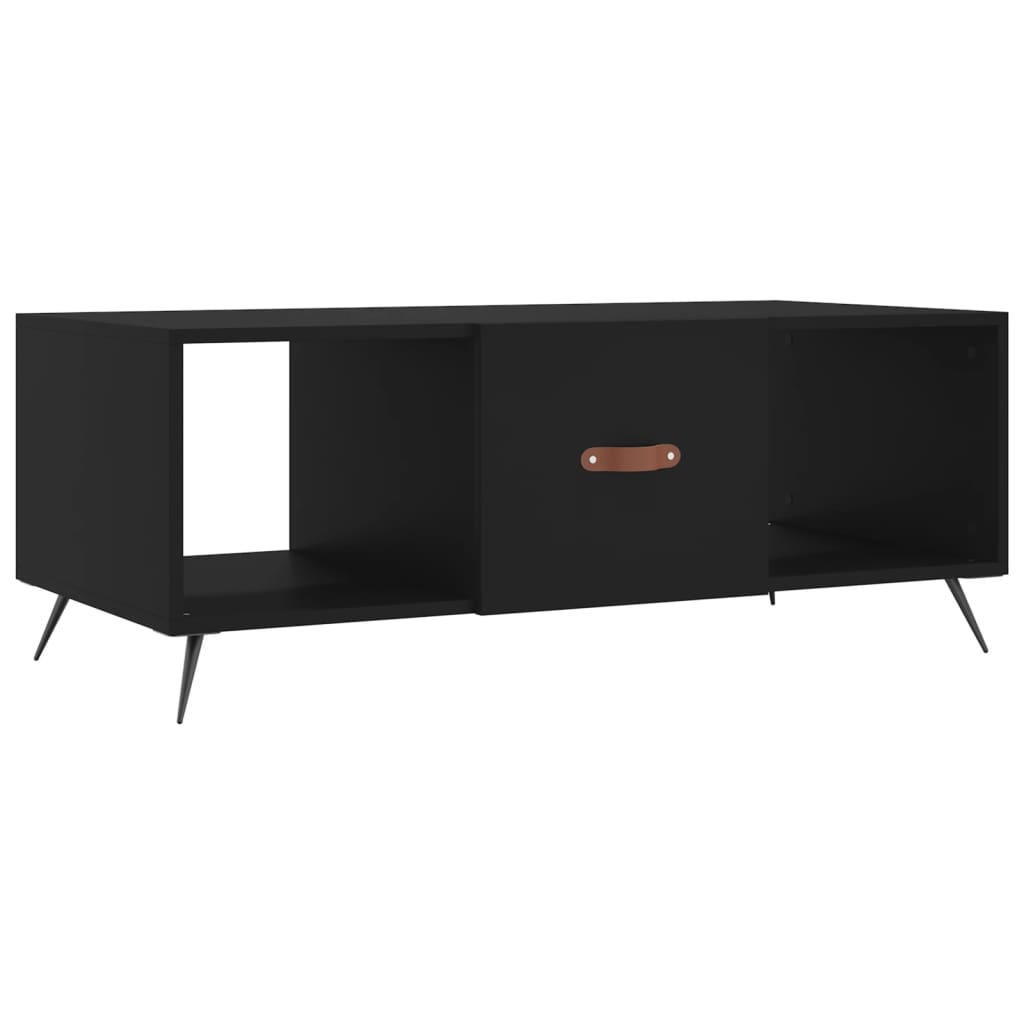 Tavolino da Salotto Nero 102x50x40 cm in Legno Multistratocod mxl 127605