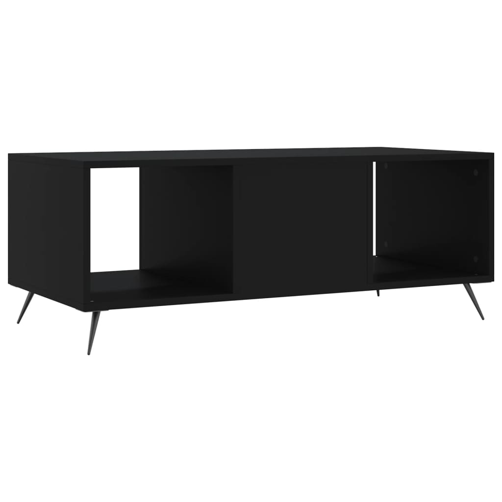 Tavolino da Salotto Nero 102x50x40 cm in Legno Multistrato 829269