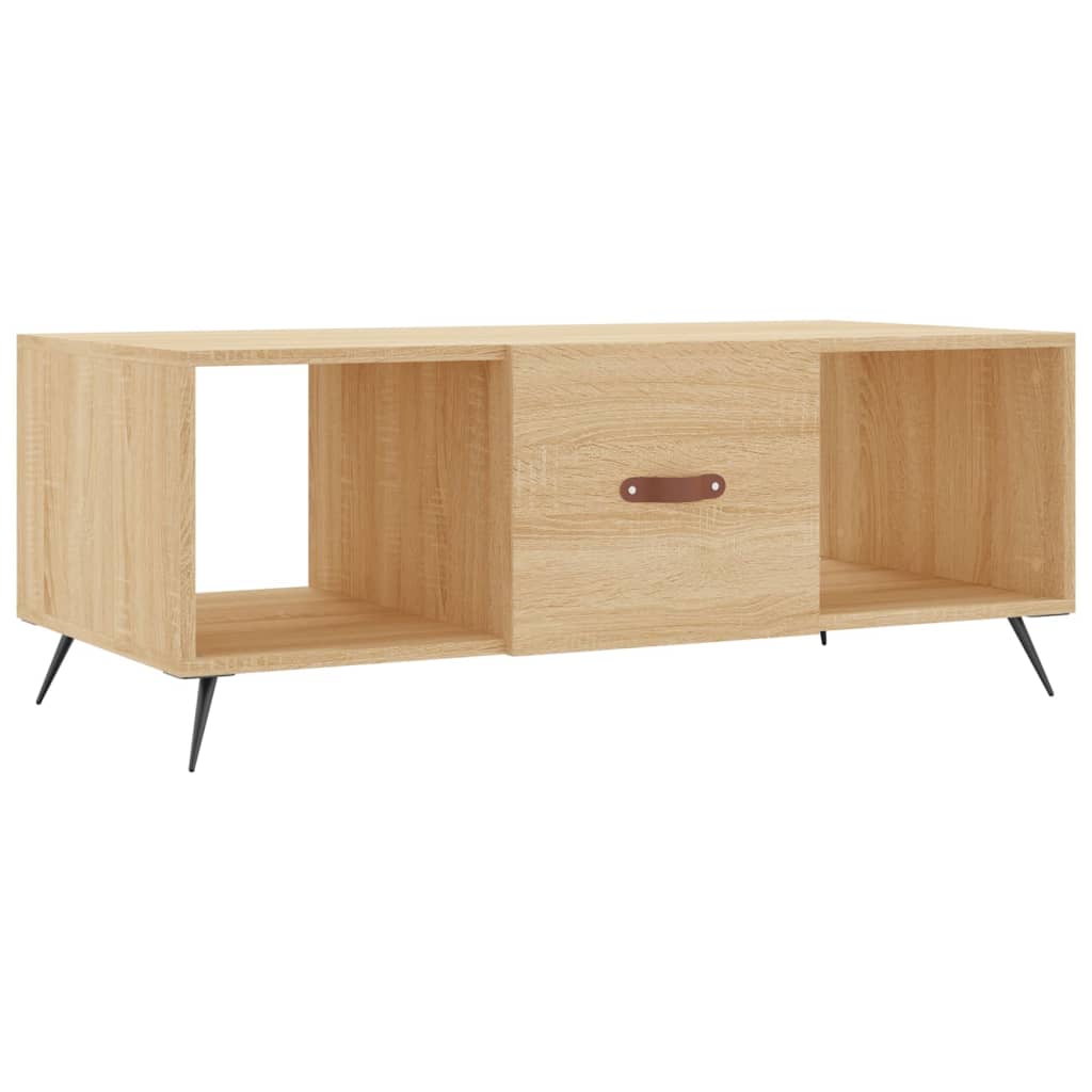 Tavolino da Salotto Rovere Sonoma 102x50x40cm Legno Multistratocod mxl 104356