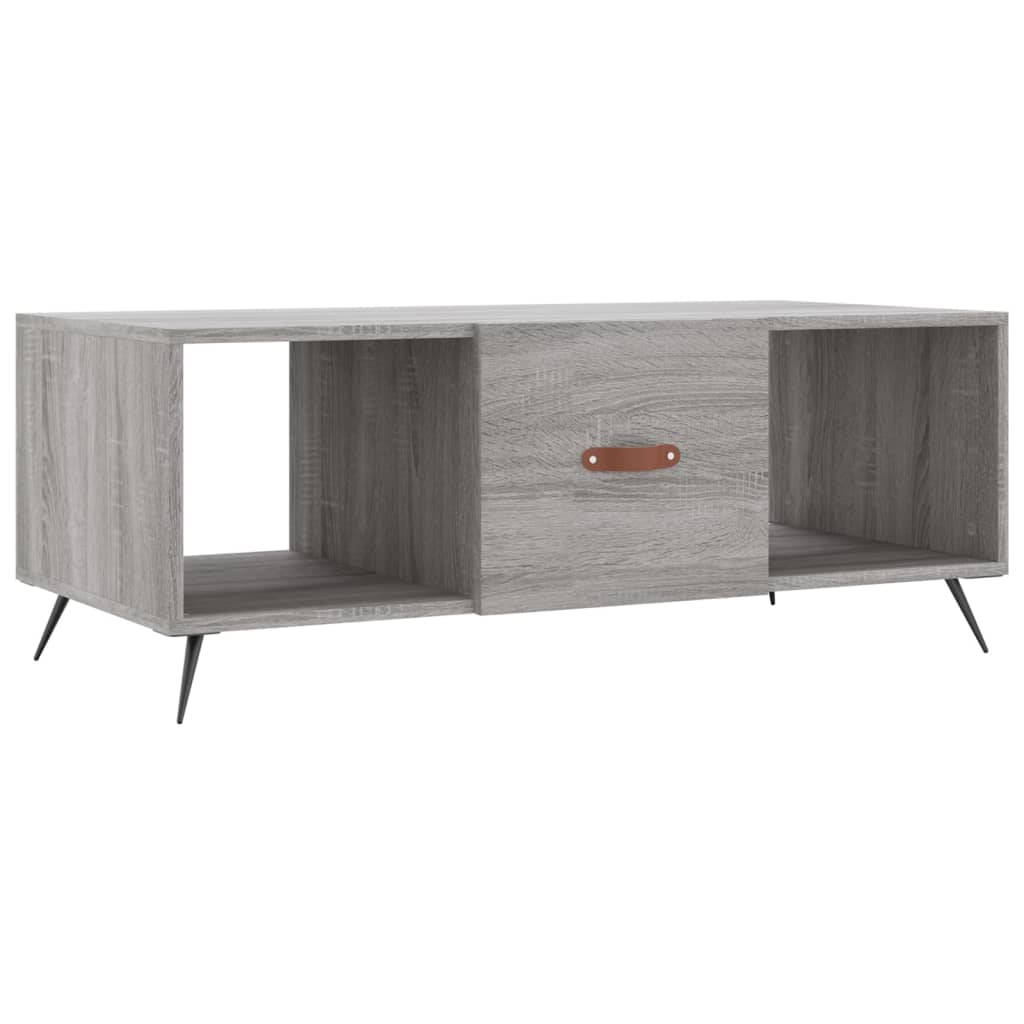 Tavolino da Salotto Grigio Sonoma 102x50x40cm Legno Multistrato 829274