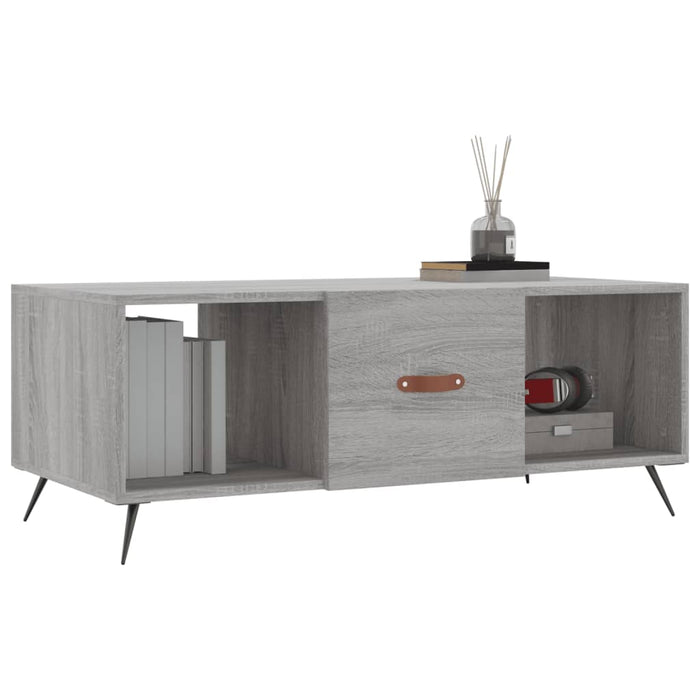 Tavolino da Salotto Grigio Sonoma 102x50x40cm Legno Multistratocod mxl 129301