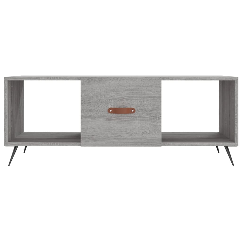 Tavolino da Salotto Grigio Sonoma 102x50x40cm Legno Multistrato 829274