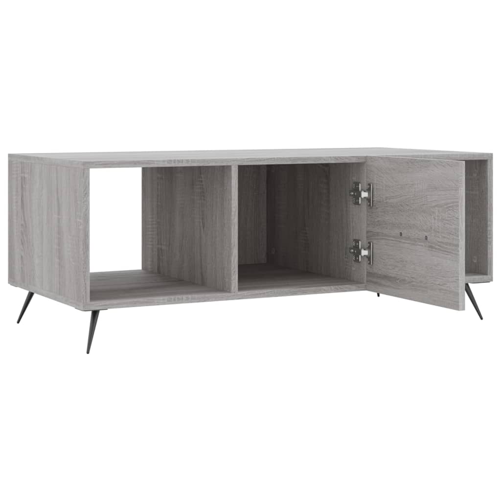 Tavolino da Salotto Grigio Sonoma 102x50x40cm Legno Multistrato 829274