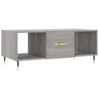 Tavolino da Salotto Grigio Sonoma 102x50x40cm Legno Multistrato 829282