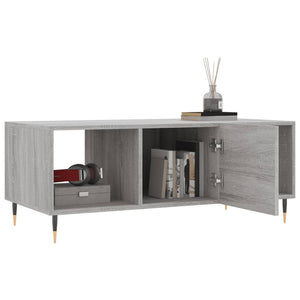 Tavolino da Salotto Grigio Sonoma 102x50x40cm Legno Multistrato 829282