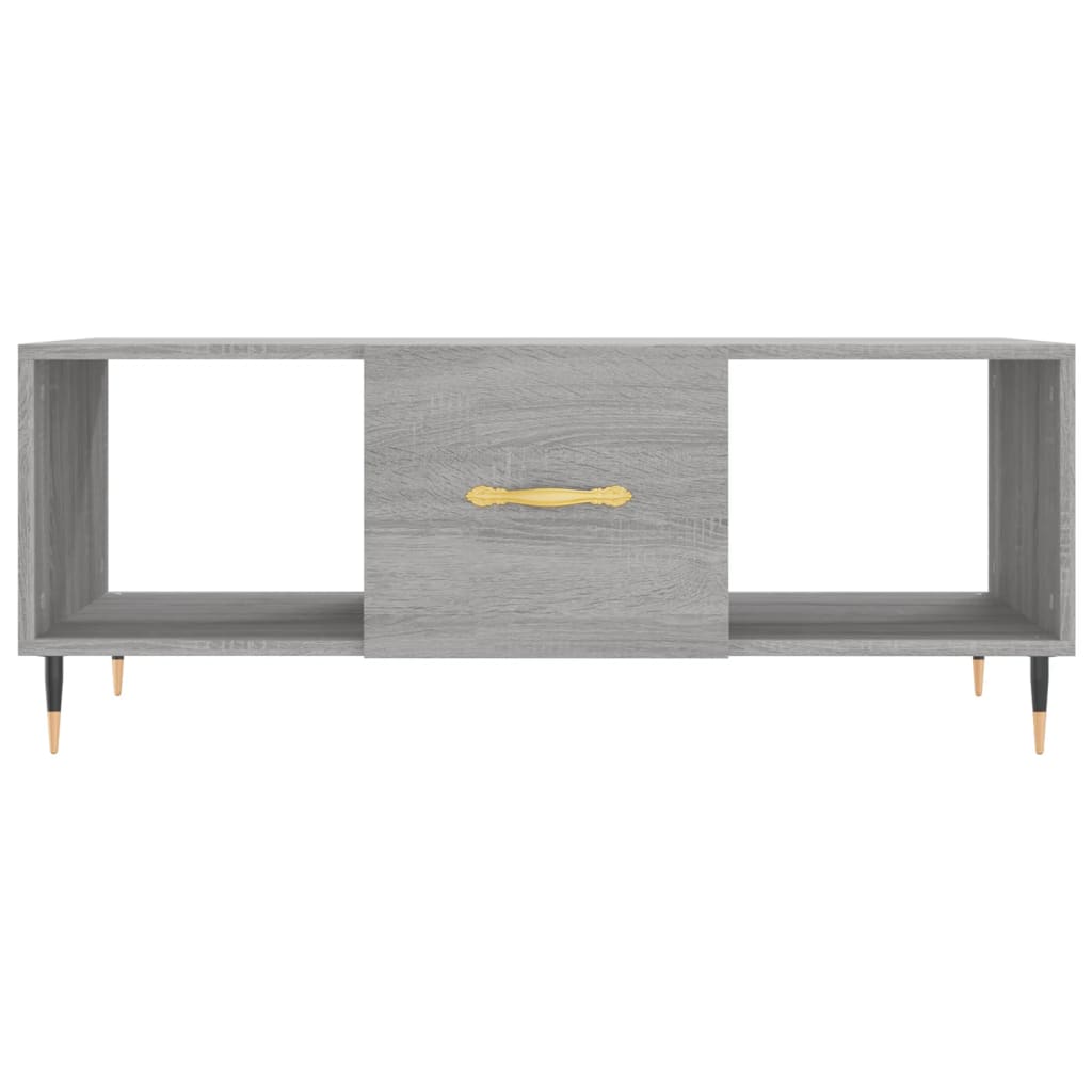 Tavolino da Salotto Grigio Sonoma 102x50x40cm Legno Multistrato 829282