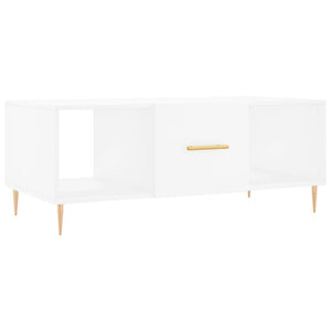 Tavolino da Salotto Bianco 102x50x40 cm in Legno Multistratocod mxl 102988