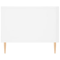 Tavolino da Salotto Bianco Lucido 102x50x40cm Legno Multistrato 829286