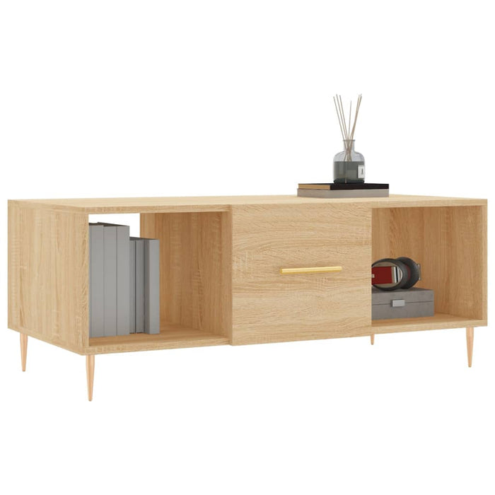 Tavolino da Salotto Rovere Sonoma 102x50x40cm Legno Multistrato 829287