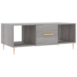 Tavolino da Salotto Grigio Sonoma 102x50x40cm Legno Multistratocod mxl 105338