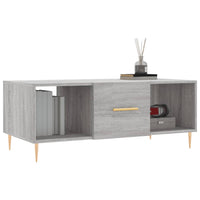 Tavolino da Salotto Grigio Sonoma 102x50x40cm Legno Multistratocod mxl 105338