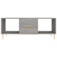 Tavolino da Salotto Grigio Sonoma 102x50x40cm Legno Multistrato 829290