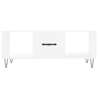 Tavolino da Salotto Bianco 102x50x40 cm in Legno Multistrato 829292