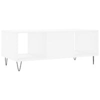 Tavolino da Salotto Bianco 102x50x40 cm in Legno Multistrato 829292