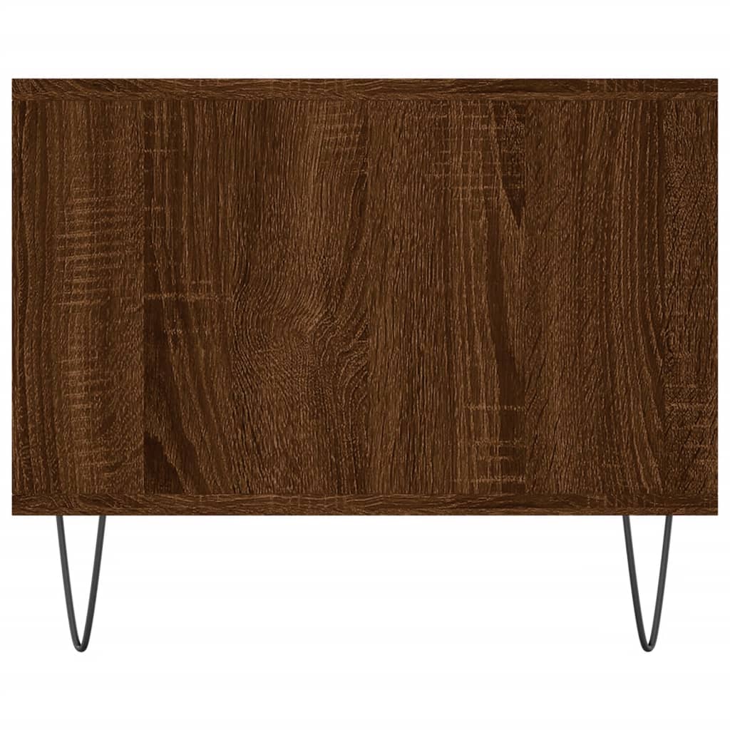 Tavolino Salotto Rovere Marrone 102x50x40 cm Legno Multistrato 829299