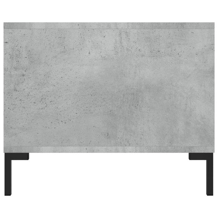 Tavolino Salotto Grigio Cemento 102x50x40 cm Legno Multistrato 829304