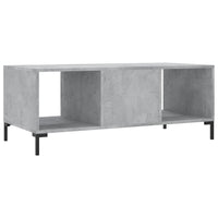 Tavolino Salotto Grigio Cemento 102x50x40 cm Legno Multistrato 829304