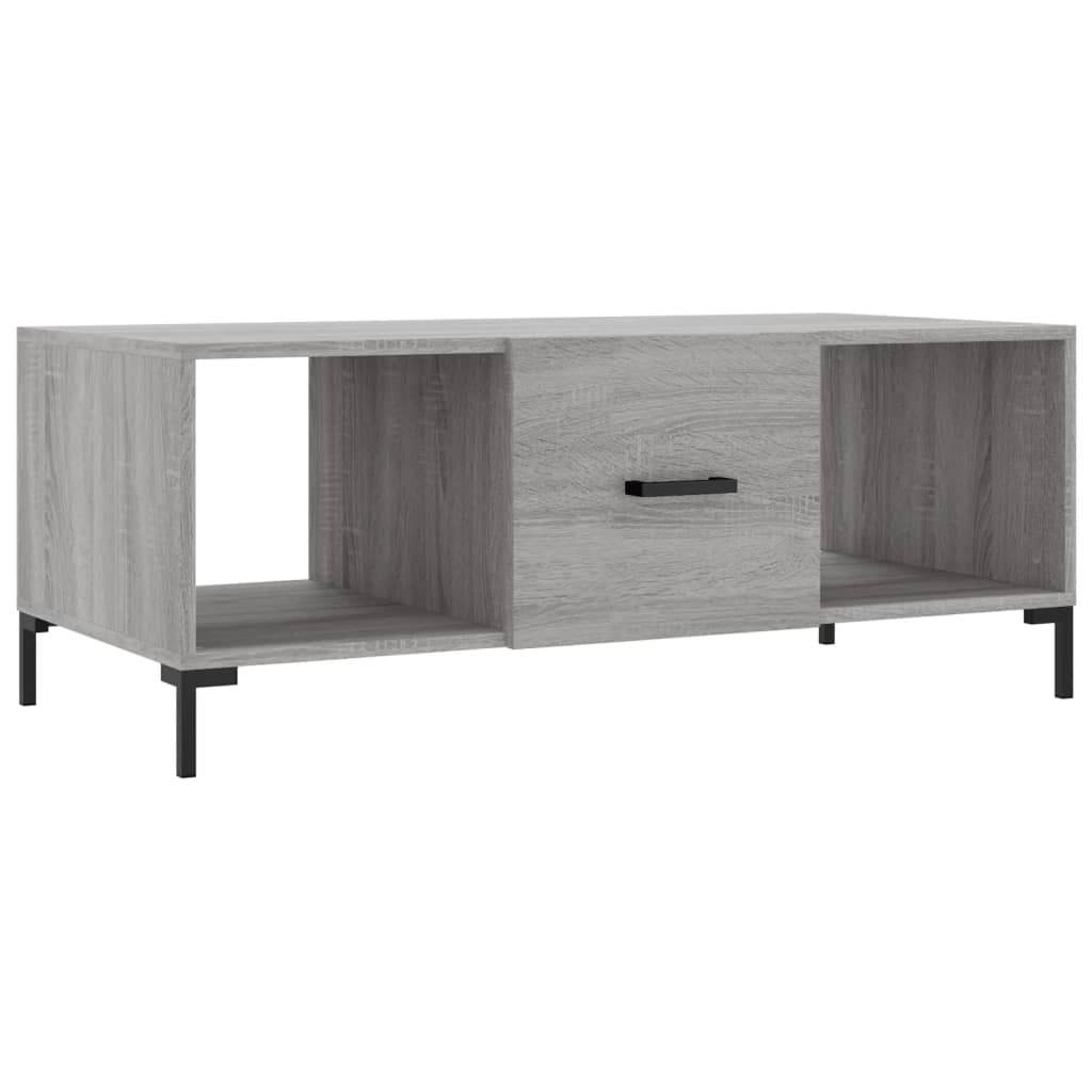 Tavolino da Salotto Grigio Sonoma 102x50x40cm Legno Multistratocod mxl 128804